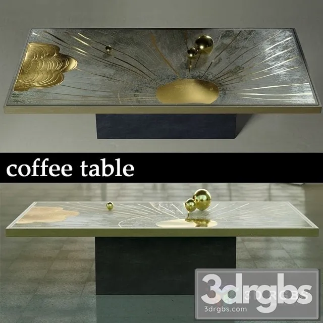 Luxury Coffee Table 3D Model Free