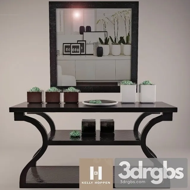 Luxury Console Table 3D Model Free