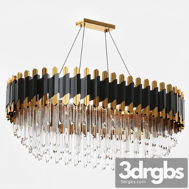 Luxury crystal chandelier modern suspensionluxury crystal chandelier modern suspension 3D Model Free