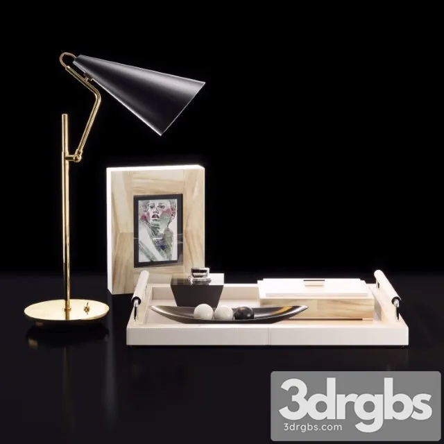 Luxury Decorative Set 1 3D Model Free