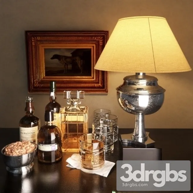 Luxury Decorative Set 3D Model Free