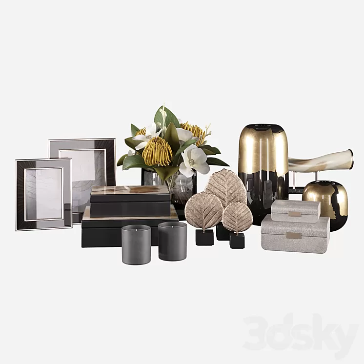 Luxury Decorative Set 3D Model