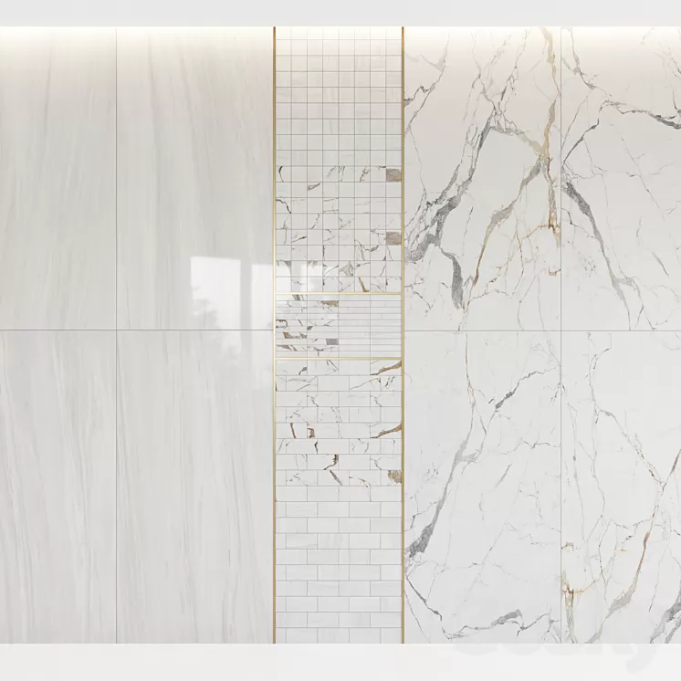 Luxury Design REX LES ORIGINES Ombre Doree Or set2 3D Model