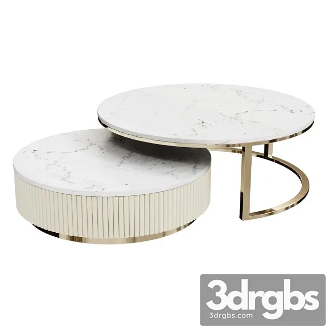 Luxury Gold Coffee Table 3D Model Free
