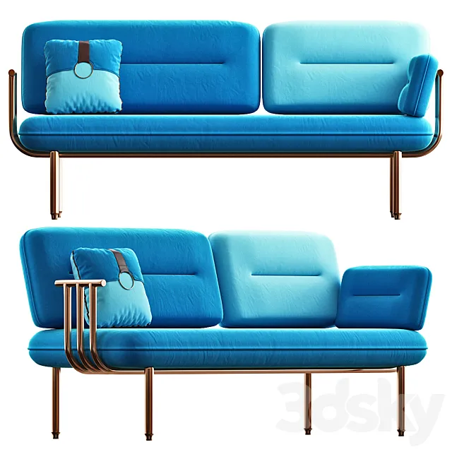 LUXURY LOFT 3 seater sofa COSMO 3DModel