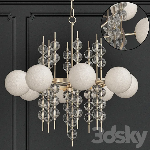 Luxury Modern Chandelier 3D Model