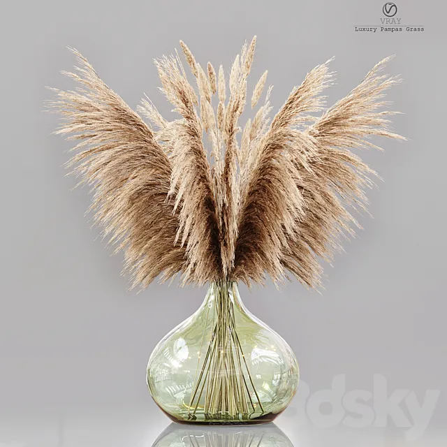 Luxury pampas grass 3D Model