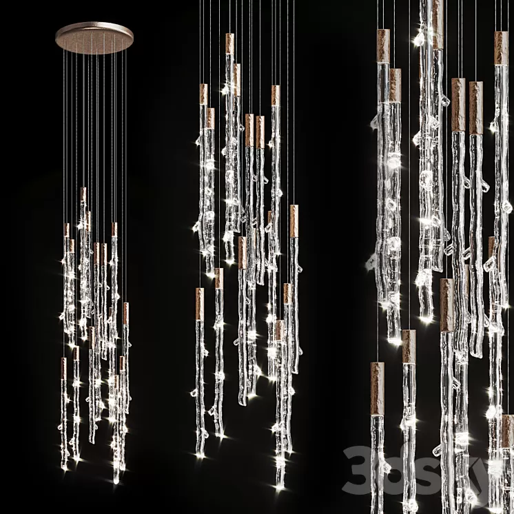 Luxury pendant lamp RITM Vetvi store 3D Model Free
