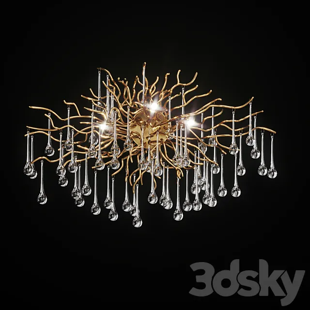 Luxury sconce in the form of drops MARIAN 3D Model