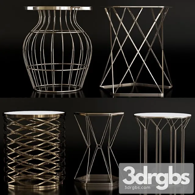 Luxury Side Table 2 3D Model Free