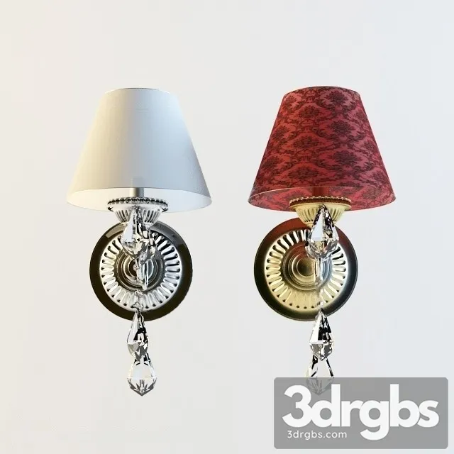Luxury Silver Wall Sconce 3D Model Free