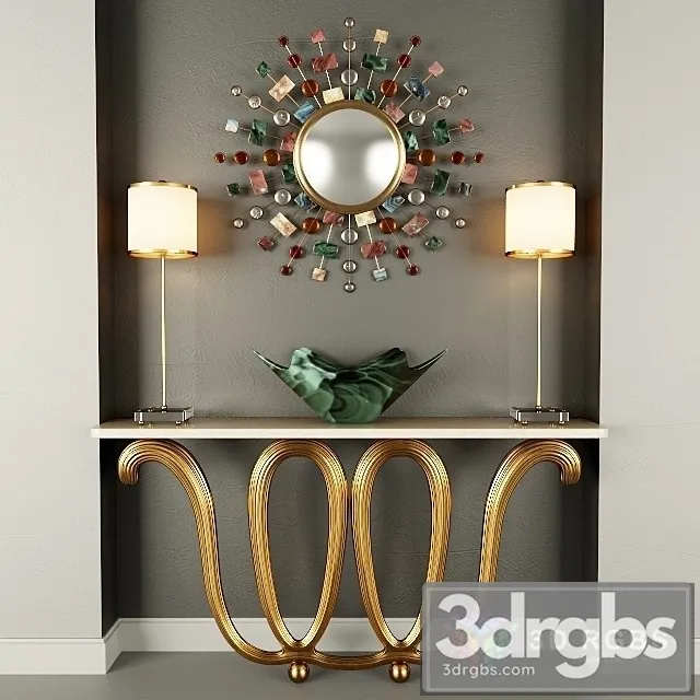 Luxury Snape Console 3D Model Free