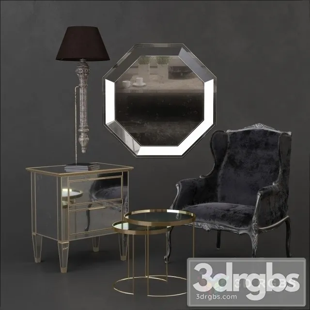 Luxury Table and Armchair Free Download
