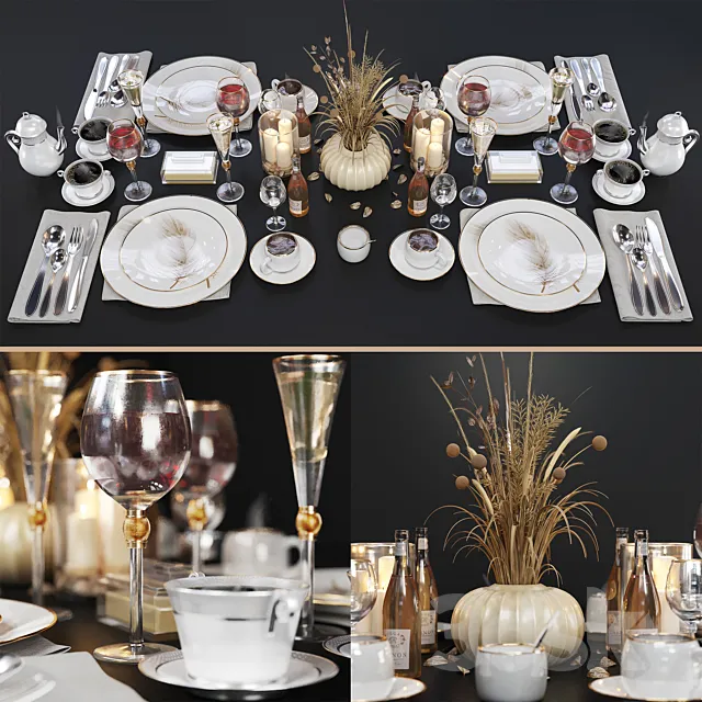 Luxury table setting Free Download