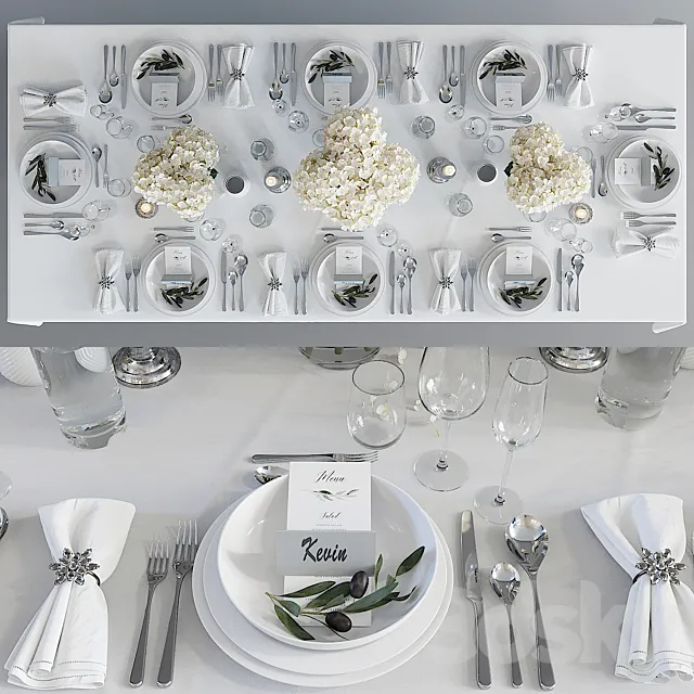 Luxury Table Setting 3DModel