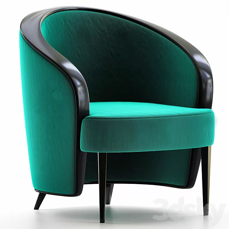 Luxury Waldorf Astoria Club Chair 3D Model