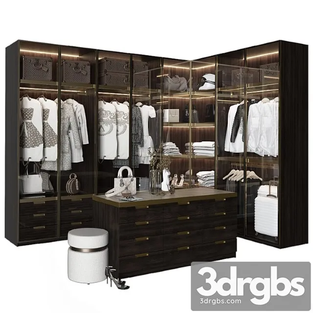 Luxury Wardrobe Part 2 3D Model Free