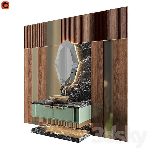 LUXURY - Wash Basin 08 3D Model