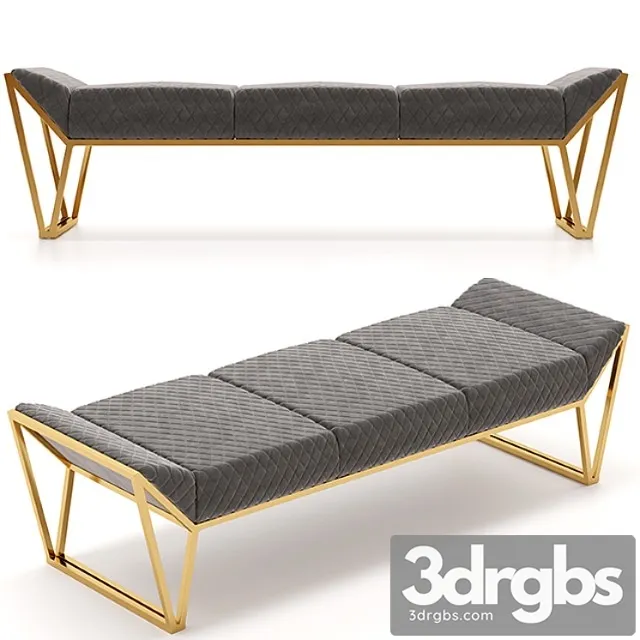 Luxxu Prisma Ottoman Luxury Bench 3D Model Free