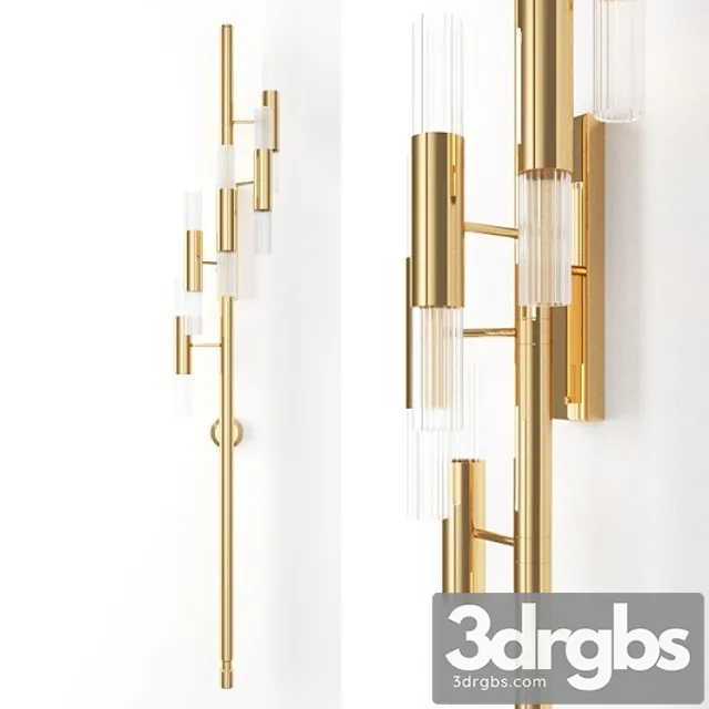 Luxxu waterfall torch wall 3D Model Free
