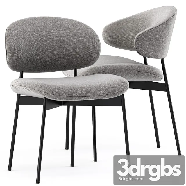 Luz Fabric Chair By More 1 3D Model Free