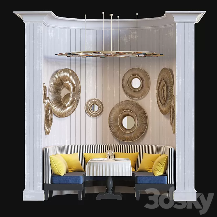 Luza for cafe restaurant 3D Model