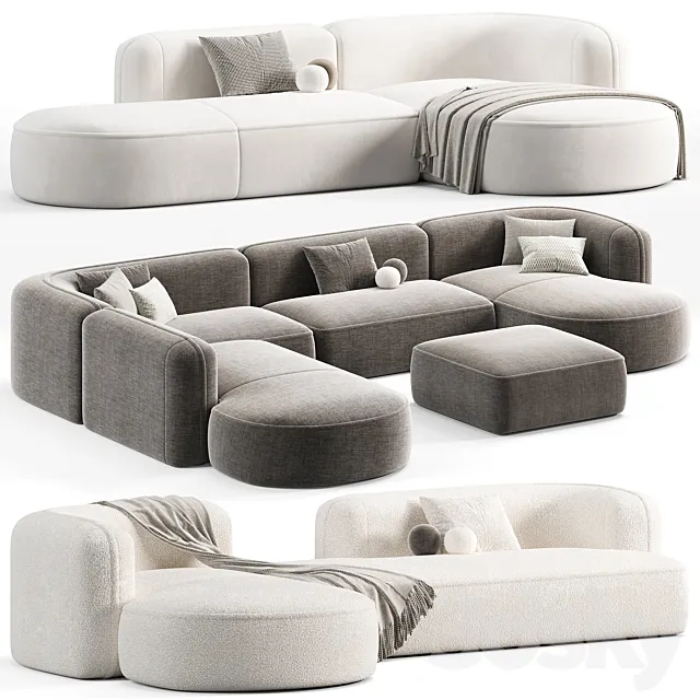 Luzaro Royalty 2.0 Sectional Sofa 3D Model