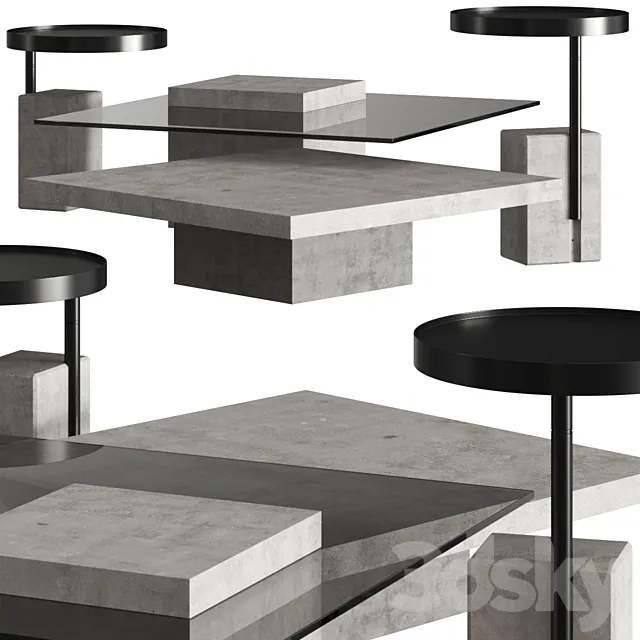 Lyon Beton Singleton & Twist Coffee Tables Free Download