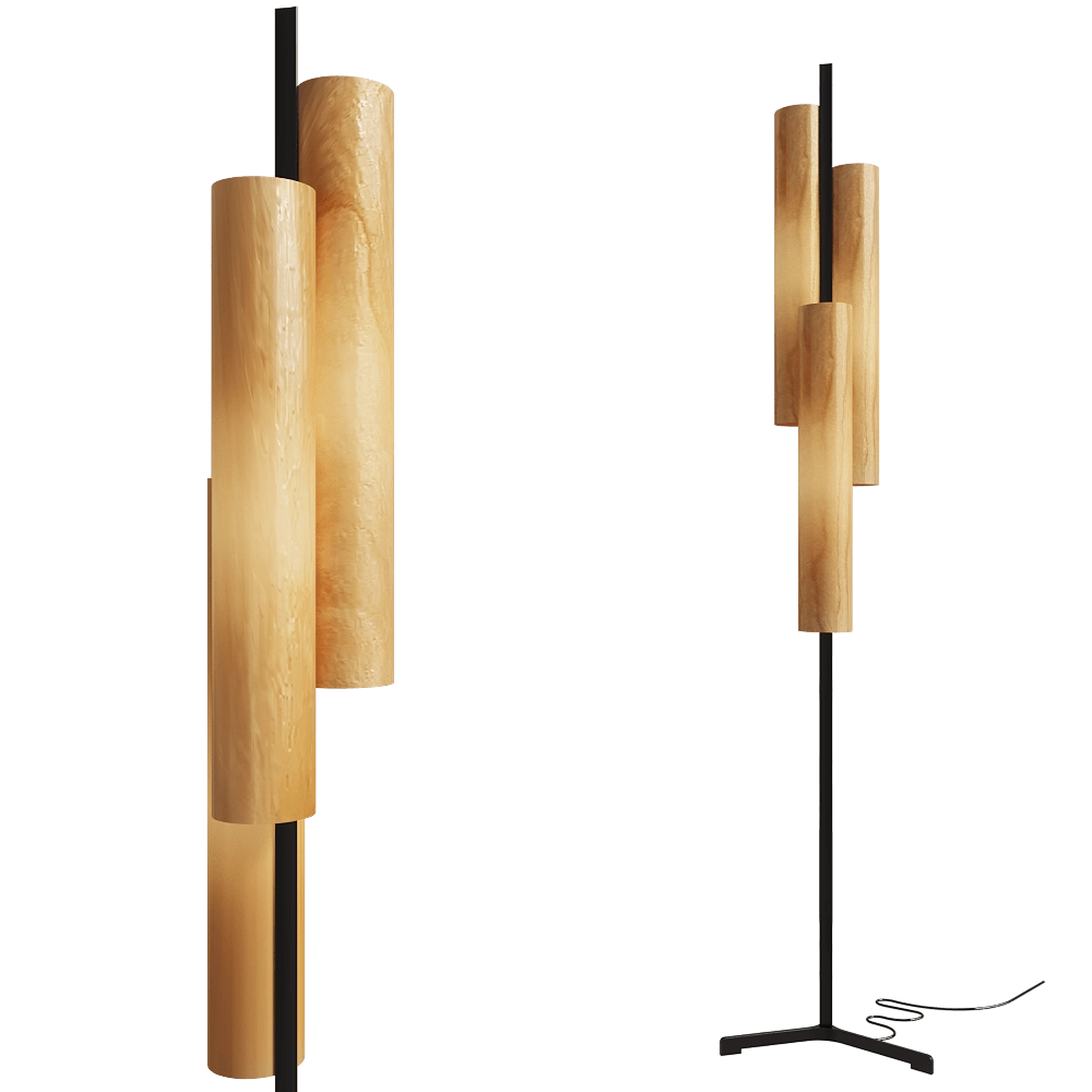 LZF - Floor lamp BLACK NOTE TRIPLET 3D Model