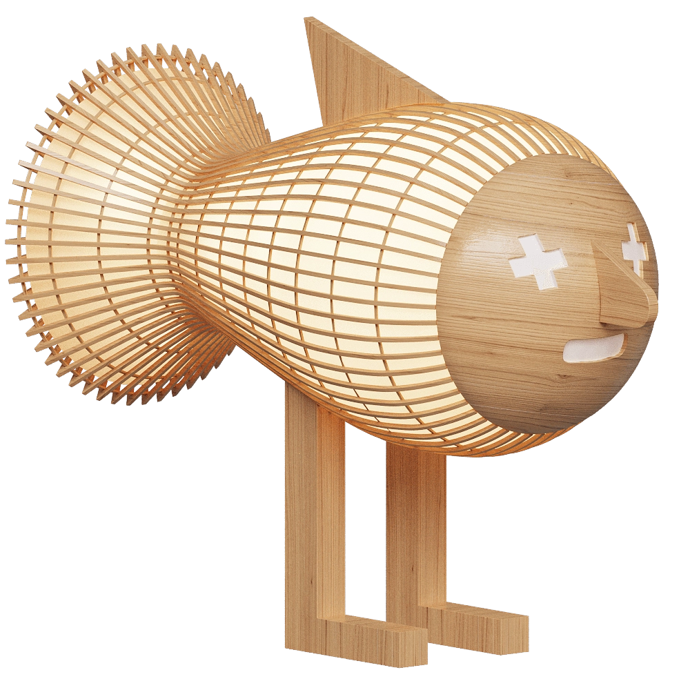 LZF - Floor lamp Walking Fish 3D Model