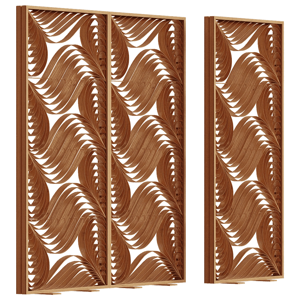 LZF - Modular floor standing Paisley 3D Model