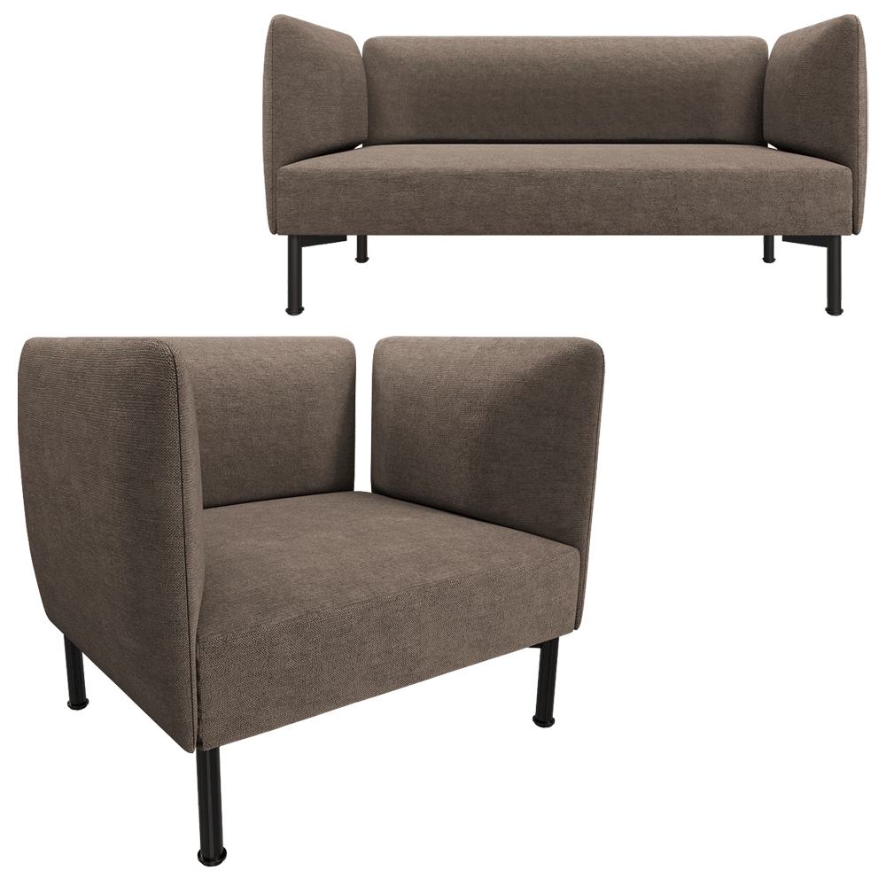 m. artedesign  - Armchair and sofa Air 3D Model
