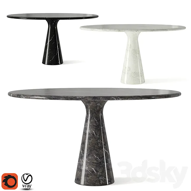 M Table 3D Model