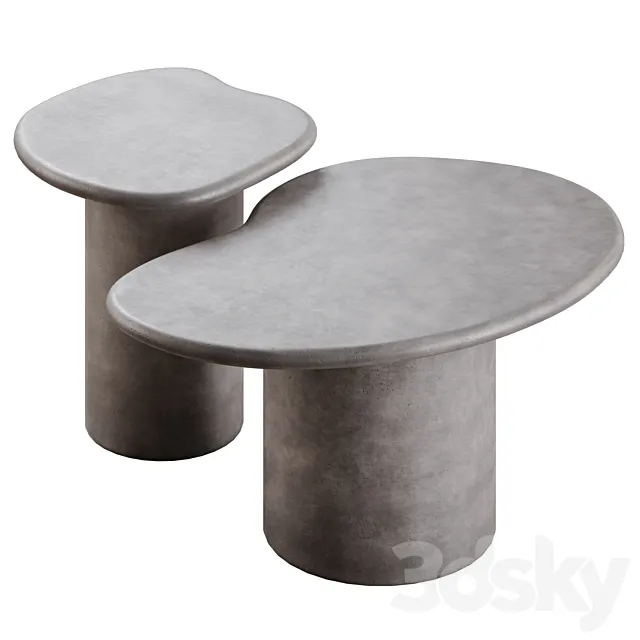 Macarella cement coffee tables in 2 colors Free Download
