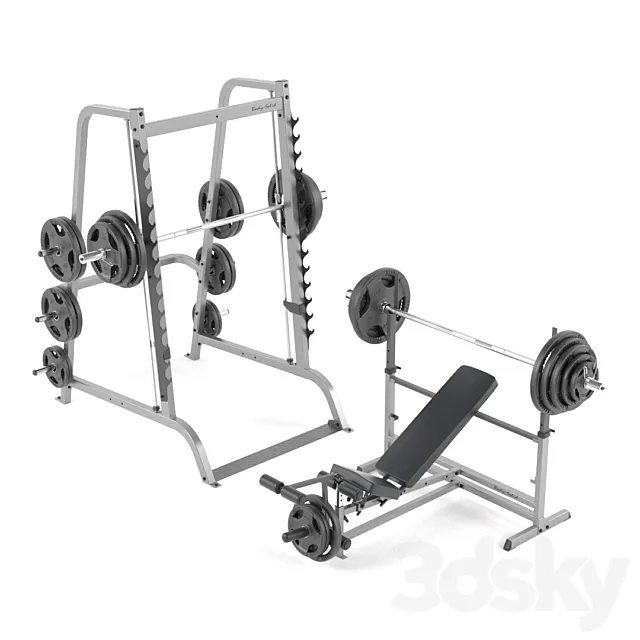 Machine tools for the gym from BodySolid 3D Model