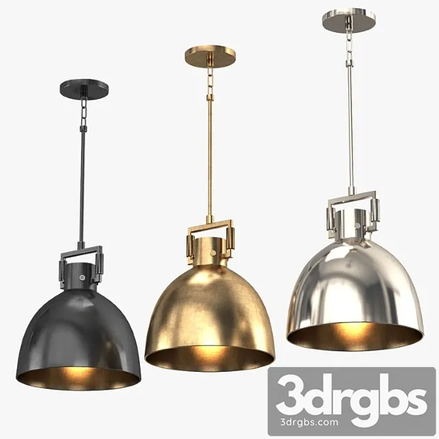Machinist metal cloche pendant 3D Model Download