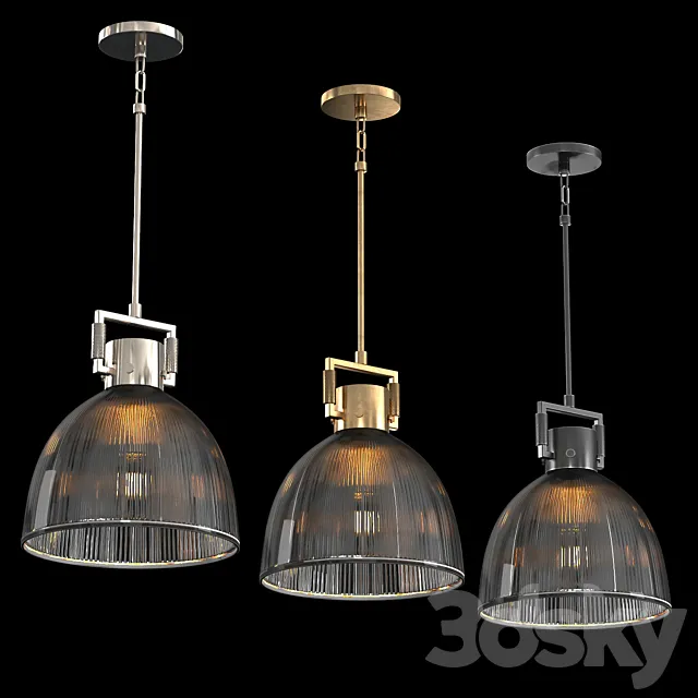 MACHINIST PRISMATIC CLOCHE PENDANT 3D Model