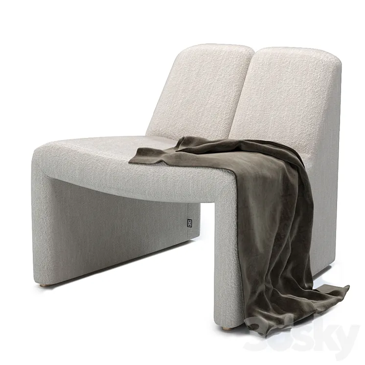 Macintosh Chair by Eichholtz 3D Model Free