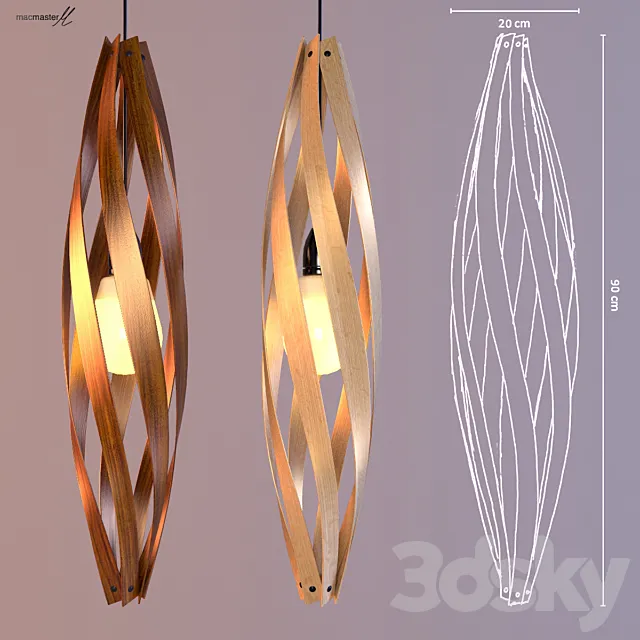 Macmaster Cocoon pendant M 3D Model