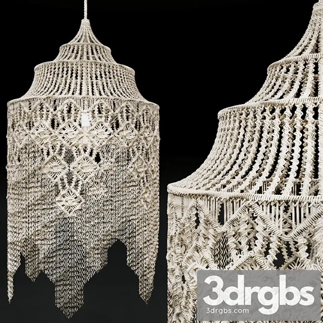 Macrame chandelier 2 Free Download