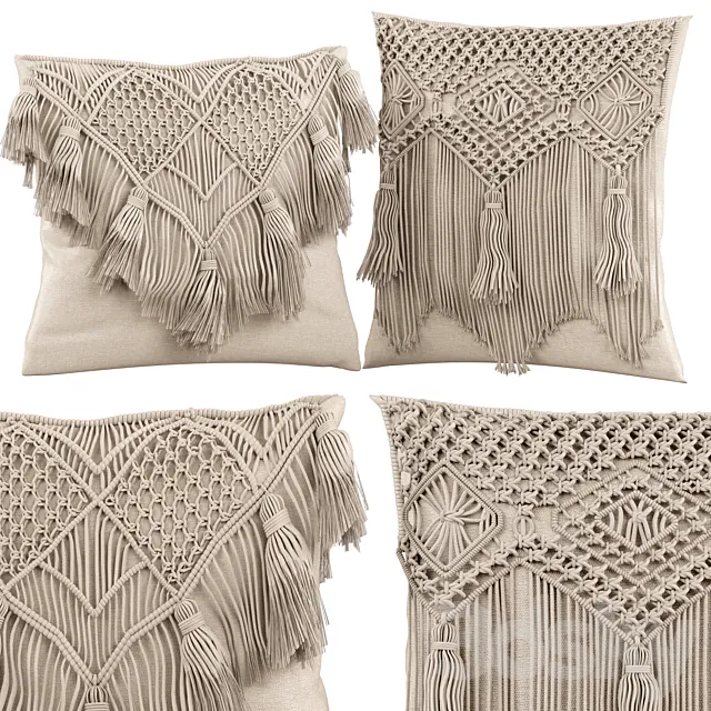 Macrame cushion Free Download