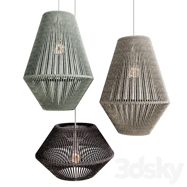 Macrame Decor Knitting 3D Model