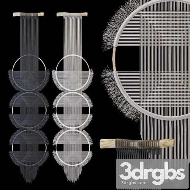 Macrame wall decor 3D Model Free