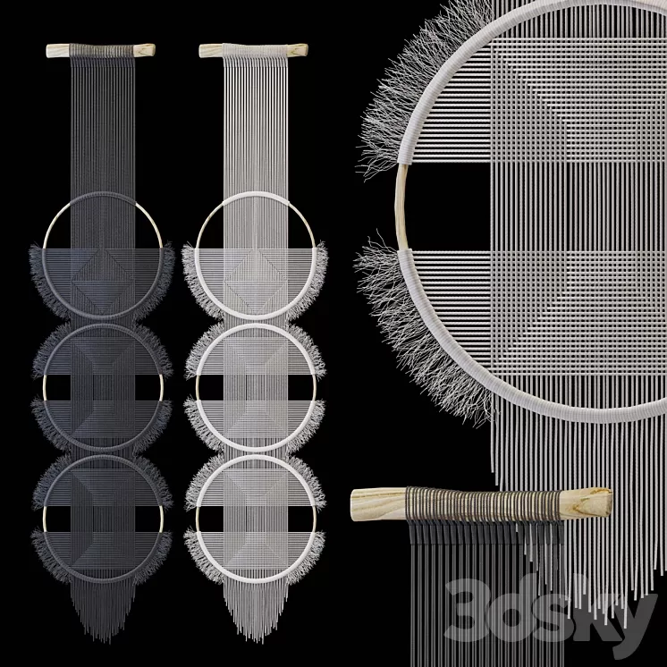 Macrame wall decor 3D Model