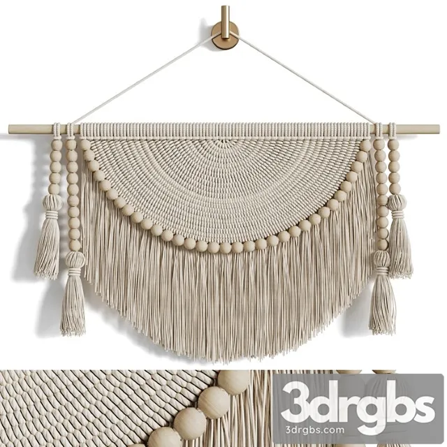 Macrame wall hanging 3D Model Free