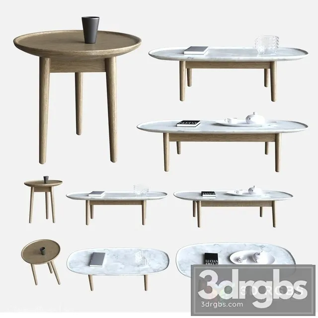 Mad Coffee Table Set 2 3D Model Free