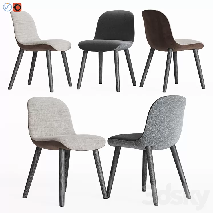 Mad Dining Chair Poliform 3D Model