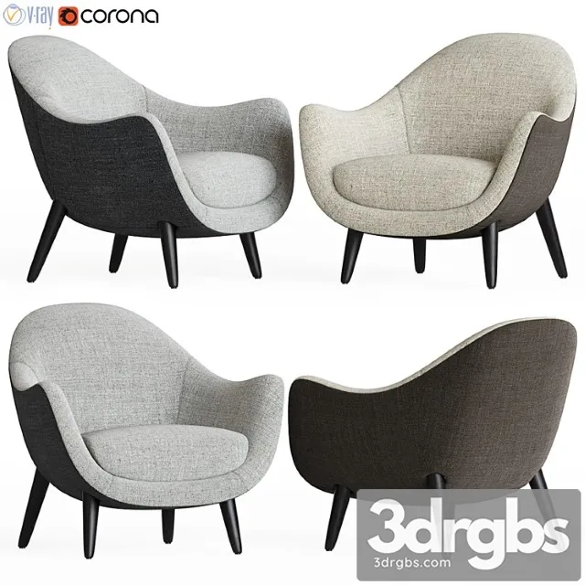 Mad Queen Armchair Poliform 3D Model Free