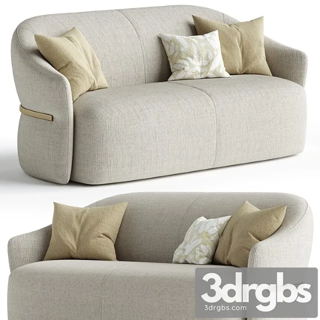 Madame Butterfly 2 Seater Sofa By Flou 3D Model Free