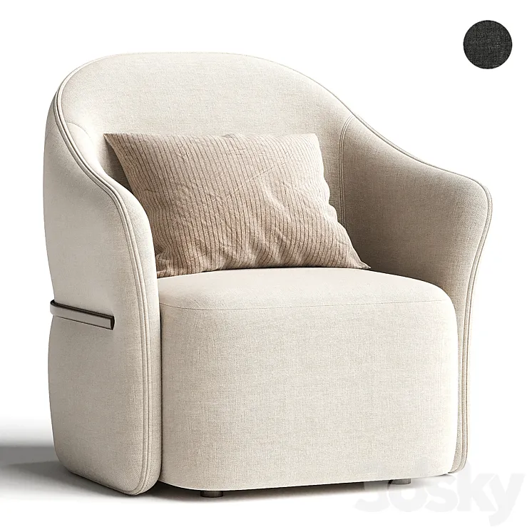 MADAME BUTTERFLY | Armchair By Flou 3D Model Free